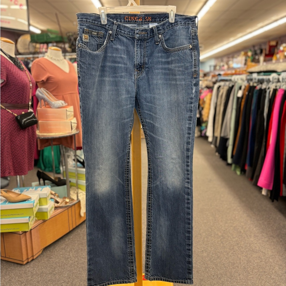 🛍️ Cinch mens 36x36 blue jeans